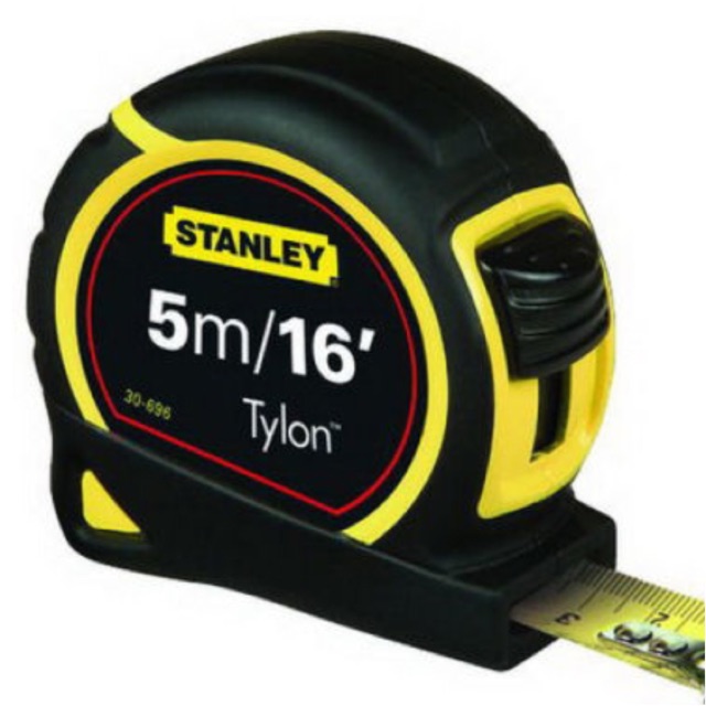 SKI - สกี จำหน่ายสินค้าหลากหลาย และคุณภาพดี | STANLEY 30-656N-20-159 ตลับเมตรพลาสติกสีดำ-เหลือง 8 ม. Tylon Tape  (Exthai)